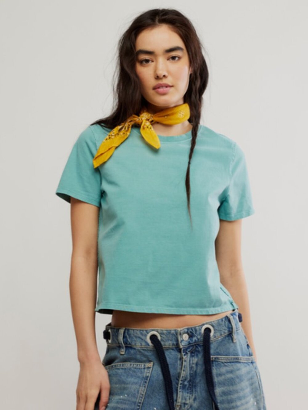 FREE PEOPLE We The Free Everyday Tee SM Mineral Blue - Picture 8 of 8